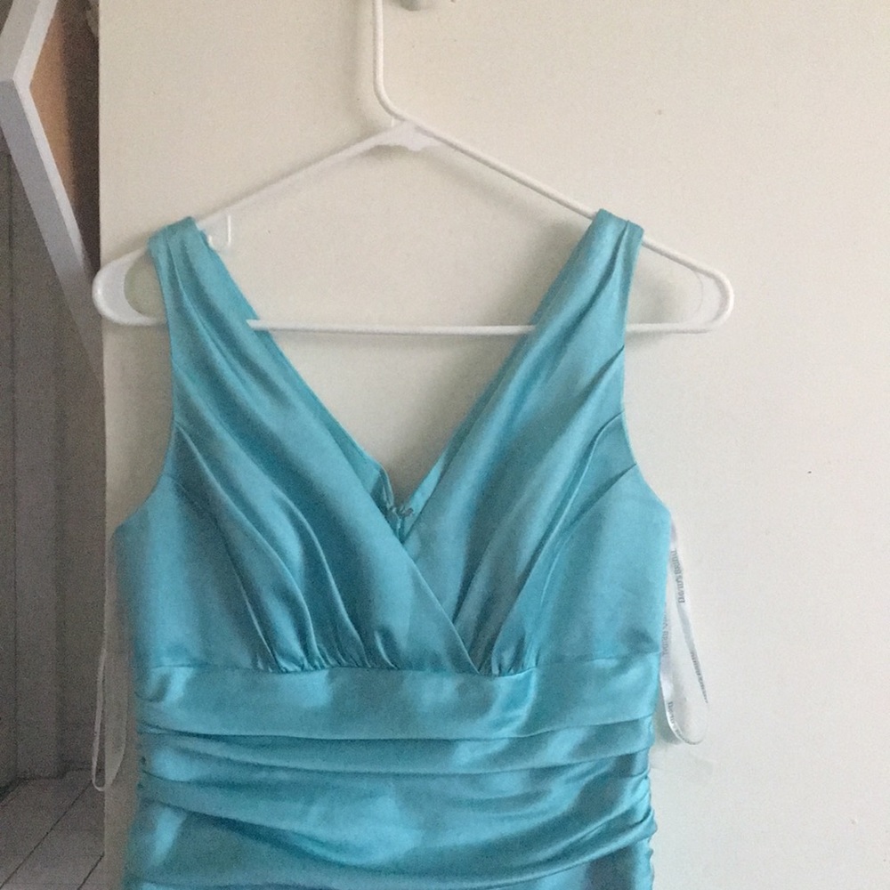 Elegant and classy aqua party dress